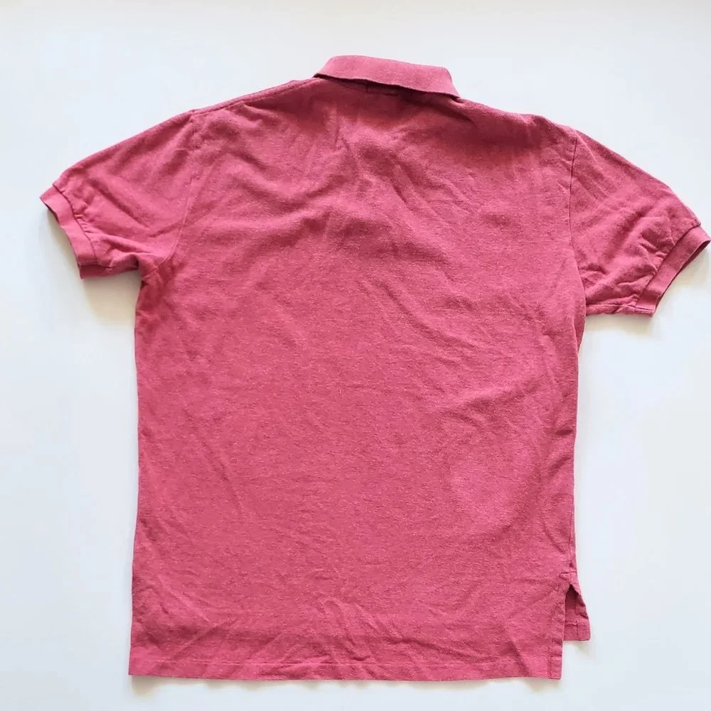 Polo by Ralph Lauren Short Sleeve Polo Shirt Red Mens Size Medium Vintage